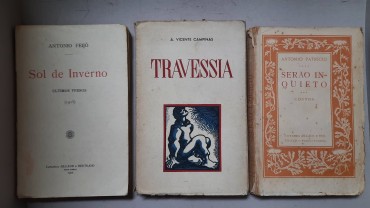 Três Livros de contos e Romance, vários autores 	