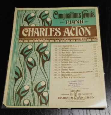 CHARLES ACTON  - Compositions favoris pour piano