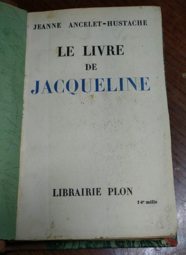 LE LIVRE DE JACQUELINE