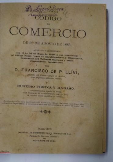 CODIGO DE COMERCIO