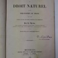 COURS DE DROIT NATUREL OU DE PHILOSOPHIE DU DROIT