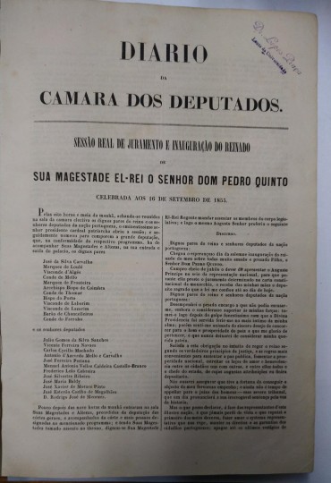 DIÁRIO DA CAMARA DOS DEPUTADOS 1856