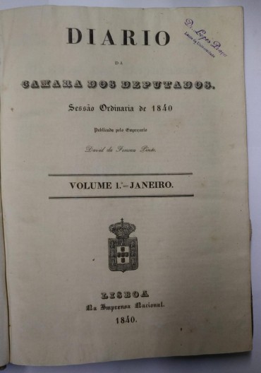 DIARIO DA CAMARA DOS DEPUTADOS 1840