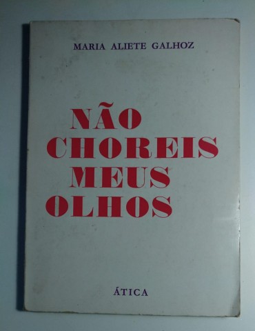 NÃO CHOREIS MEUS OLHOS