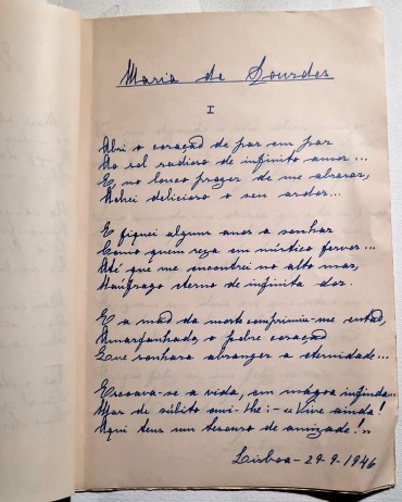 MANUSCRITO ESCRITORA IRENE GALLAPEZ