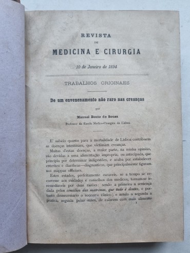 REVISTA DE MEDICINA E CIRURGIA – 1894