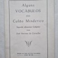 ALGUNS VOCÁBULOS DO CALÃO MINDERICO