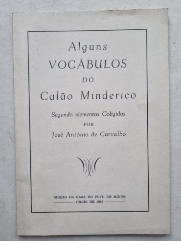 ALGUNS VOCÁBULOS DO CALÃO MINDERICO