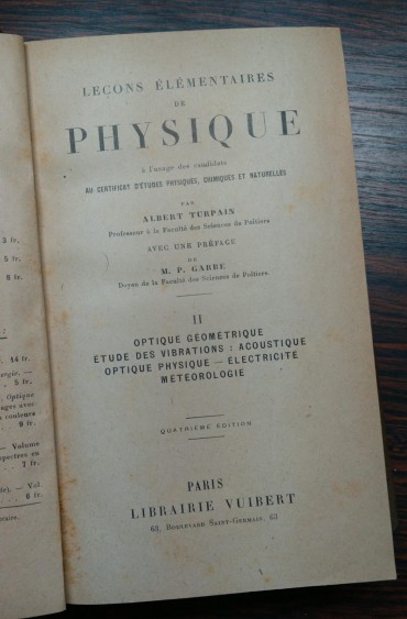 LEÇONS ÉLÉMENTAIRES DE PHYSIQUE