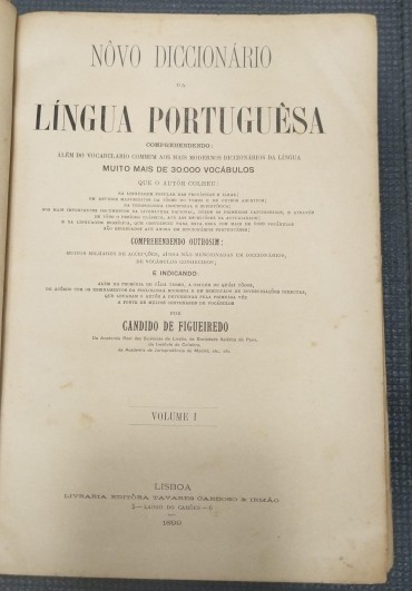 Nôvo dicionário da língua portuguesa - Vol. I