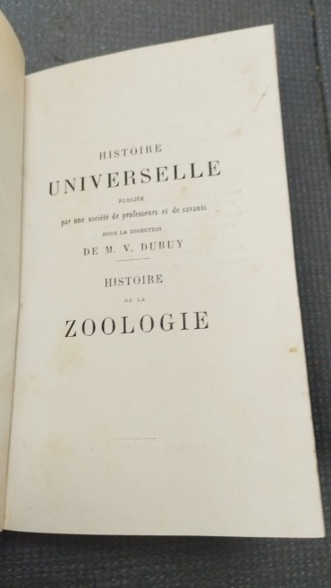 Histoire de la zoologie