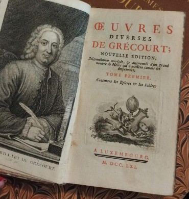 «Oeuvres diverses de Grécourt; nouvelle édittion»