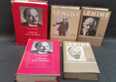 Cinco livros de colecção sobre Lenin