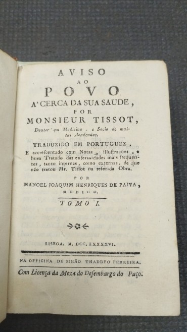 «Aviso so povo a'cerca da sua saude»