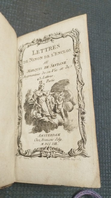 «Lettres de Ninon de l'encloes au Marquis de Sevigné»