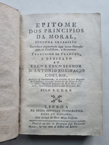 EPITOME DOS PRINCIPIOS DA MORAL