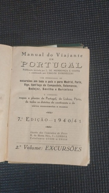 «Manual do viajante em Portugal»