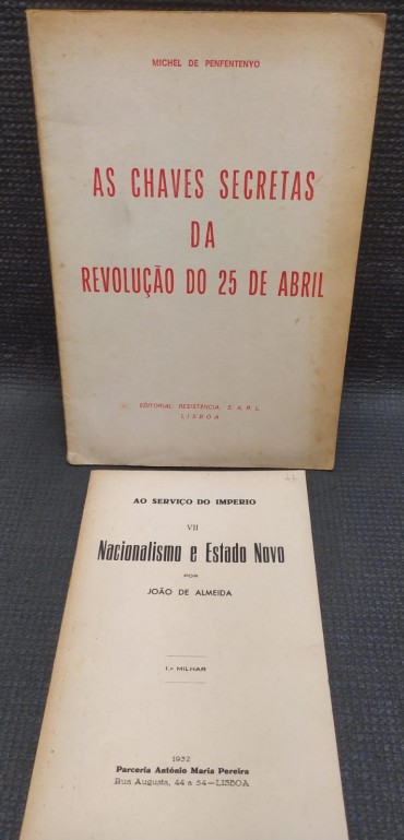 Duas separatas sobre o 25 de Abril e o Estado Novo