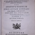 Pascoal de Melo - Instituições de Direito Civil Português (1791)