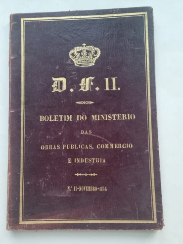 BOLETIM DO MINISTÉRIO DAS OBRAS PUBLICAS, COMMÉRCIO E INDUSTRIA – 1854