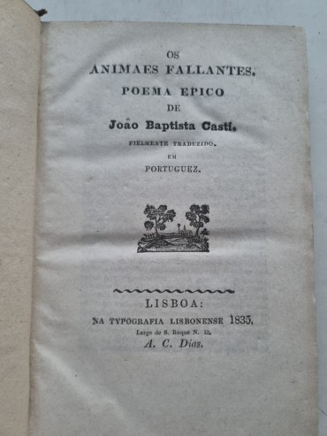 OS ANIMAES FALLANTES - 1835