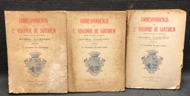 «Correspondência do 2º Visconde de Santarém 3 Volumes»