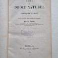 COURS DE DROIT NATUREL OU DE PHILOSOPHIE DU DROIT