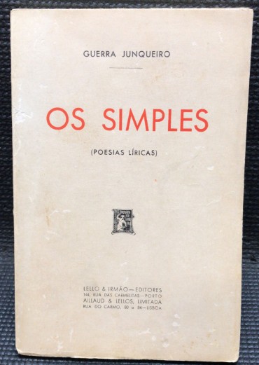 «Os Simples - Poedias Líricas»