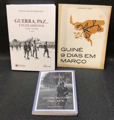 «Lote 3 Livros Sobre a Guerra da Guiné»