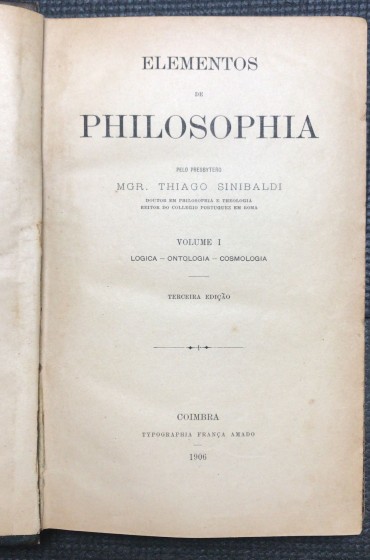 «Elementos de Philosophia»