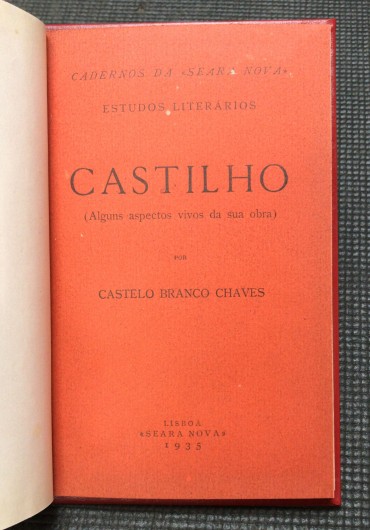 «Castilho (Alguns Aspectos Vivos da Sua Obra)»