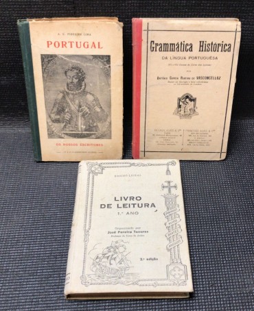 «Lote 3 Livros Escolares de Português»