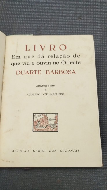 «Livro em que dá relação do que viu e ouviu no Oriente»