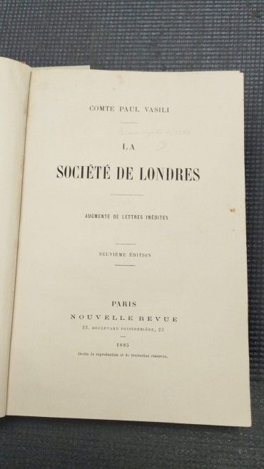 «La Société de Londres»