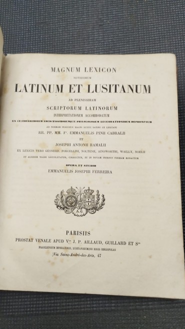 «Magnum Lexicon Latinum et Lusitanum»