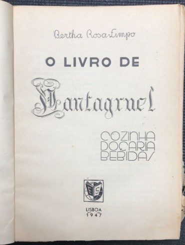 «O Livro de Pantagruel - Rubricado pela Autora» 