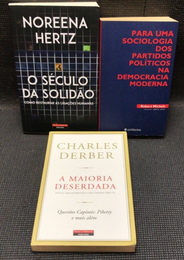 «Lote 3 Livros Ciências Sociais» 