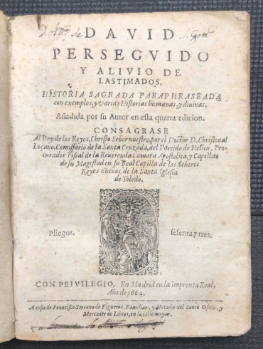 «David Persegvido y Alivio de Lastimados - 1664»