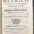 «Diario Metrico en Aplauso de La Inmaculada Concepcion de Maria Santissima»