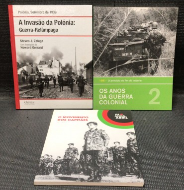 «Lote 3 Livros Guerra e Revolução»