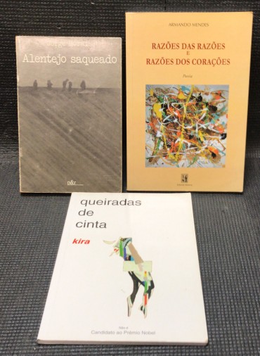 «Lote 3 Livros Poesia e Prova»