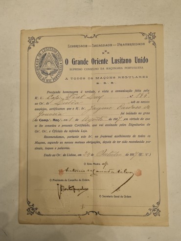 DIPLOMA MAÇONICO