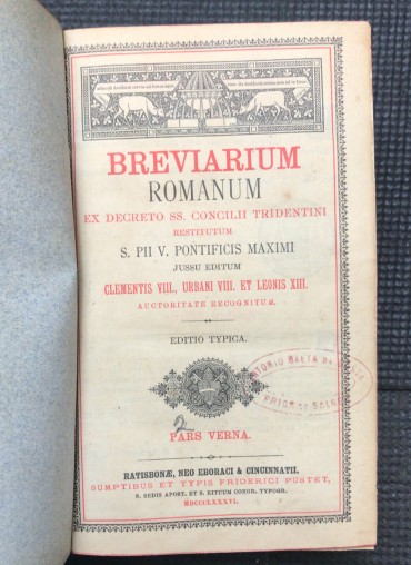 «Brevarium Romanum - Tomo II»