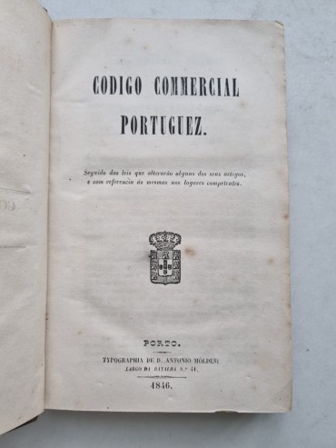 CÓDIGO COMMERCIAL PORTUGUEZ- 1846