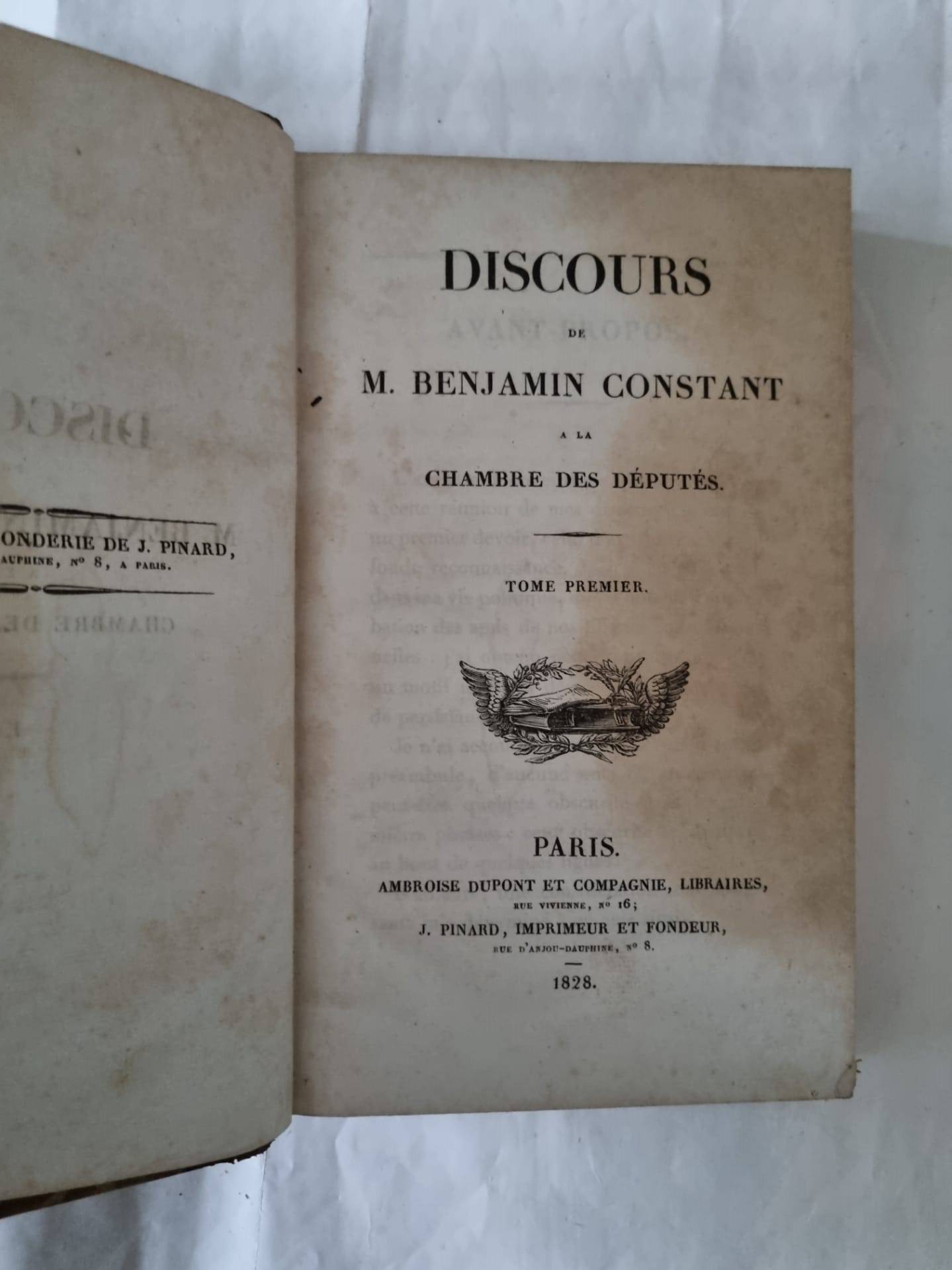 DISCOURS DE B. CONSTANT | Bidding